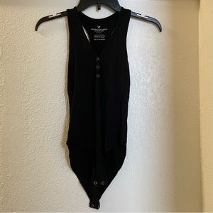 American Eagle Black Sleeveless Bodysuit Size XXS